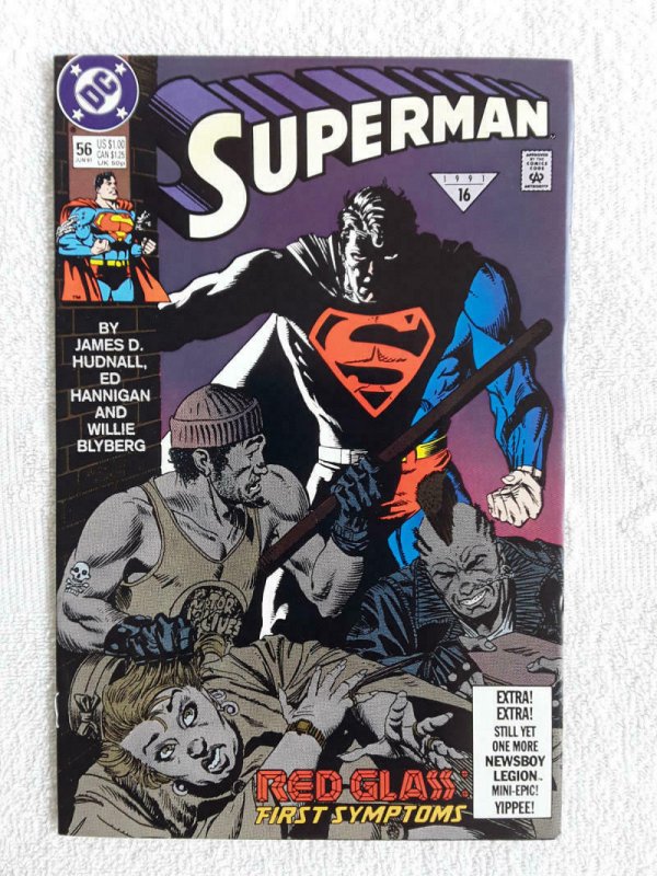 SUPERMAN #56, VF/NM, Red Glass, Blyberg, 1987 1991, more in store
