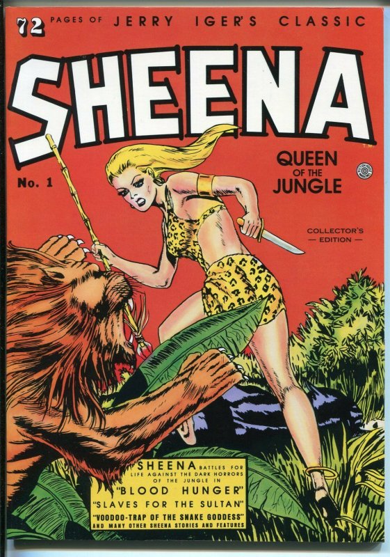 Jerry Iger's Classic Sheena #1 1985-reprint-Good Girl Art-spicy poses-NM