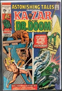 Astonishing Tales #2 (1970, Marvel) Featuring Ka-Zar and Dr. Doom. FN/VF