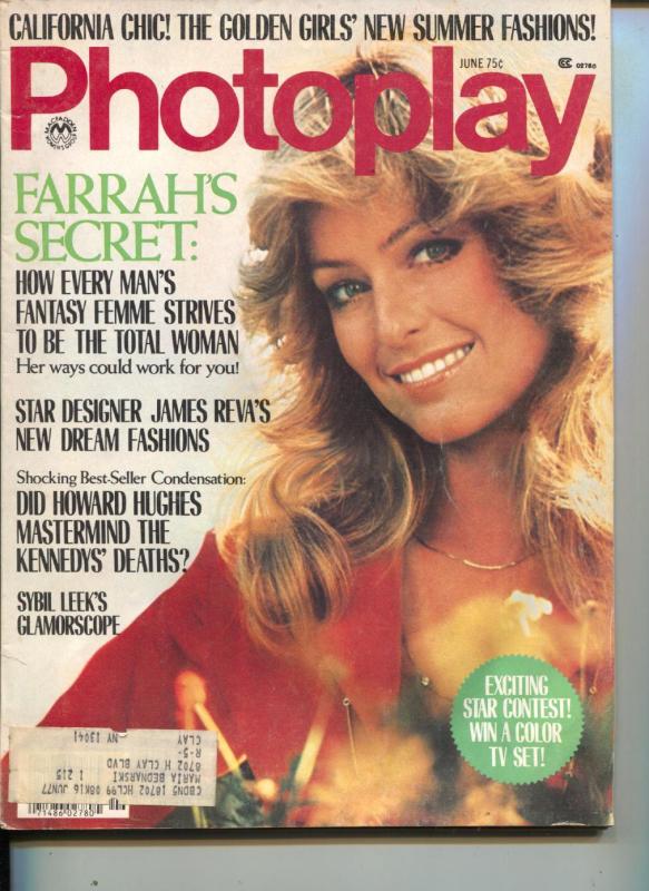 Photoplay-Farrah Fawcett-Majors-O.J. Simpson-Woody Allen-June-1977