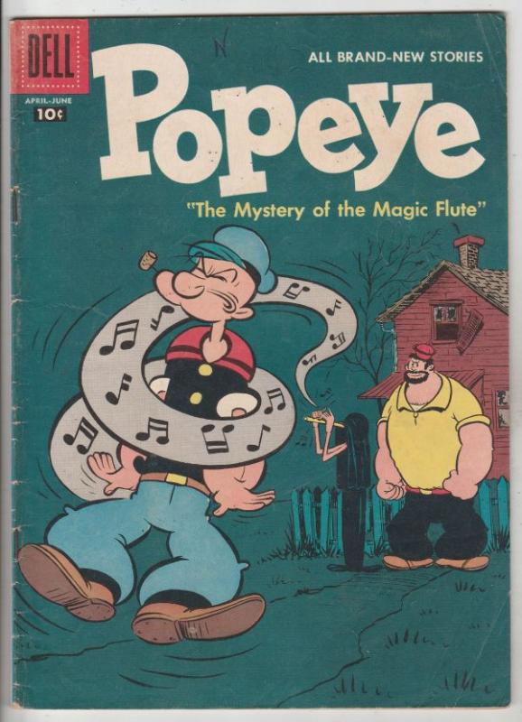 Popeye #40 (Apr-57) FN Mid-Grade Popeye, Olive Oil, Swee'pea, Jeep, Whimpy