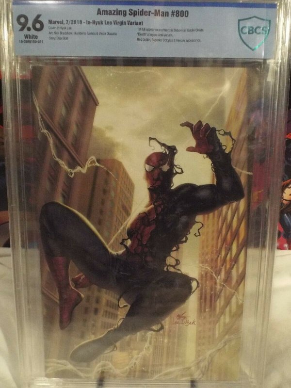 Amazing Spider-Man #800  CBCS 9.6  NM+ Death of Anti-Venom  In-Hyuk Lee Virgin