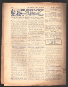 Ranger 12/22/1934-Christmas-Comic strip & pulp style stories-Boys paper form