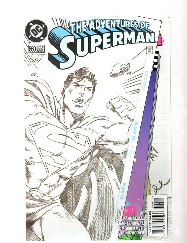 Lot of 12 Superman Comics #549 550 551 552 553 554 555 556 557 558 559 560 GK38