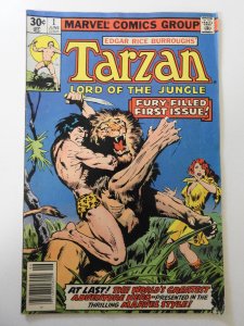 Tarzan #1 (1977) VG- Condition moisture stain, rust on staples