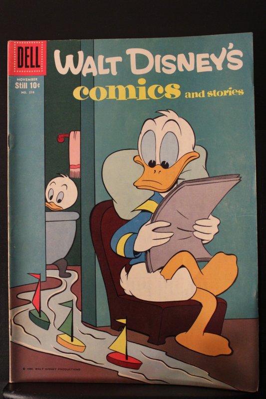 Walt Disney's Comics & Stories #218 (1958) High-Grade VF/NM Barks Wythvi...