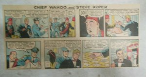 Big Chief Wahoo & Steve Roper by Saunders from 11/4/1945 Size: 7.5 x 15 inches