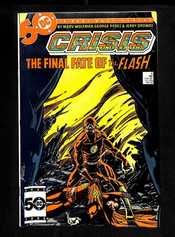 Crisis on Infinite Earths #8 Death of Barry Allen!