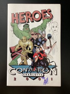 Hero-Con 2001, Comic Program To: AH! w/ multiple Sketch's/Autos, Adam Hu...