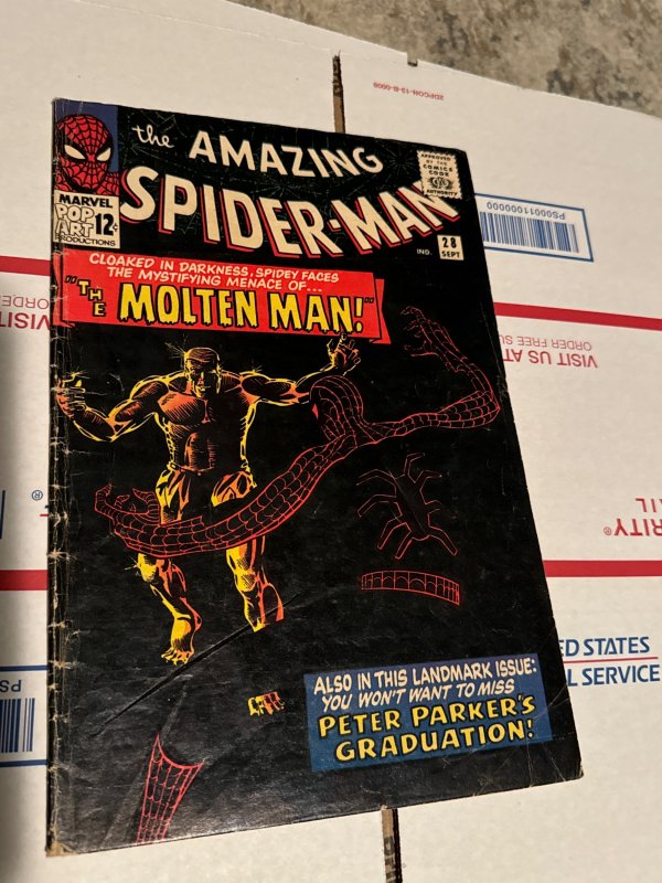The Amazing Spider-Man #28 (1965)first app of Molten Man