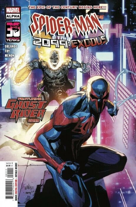 Spider-Man 2099 Exodus Alpha #1  Leinil Francis Yu Cover  Marvel Comics 2022