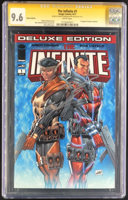 The Infinite #1 CGC 9.6 Signature Series Signed by Robert Kirkman, Rob Liefeld