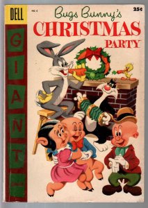 Bugs Bunny's Christmas Party #6 1955-Dell-Elmer Fudd-Giant Edition-VG/FN 