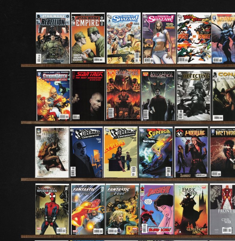 Huge Lot 150+ Comics with Ultimate Spider-Man, Wetworks, The Omega Men & More!