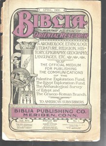 Biblia 4/1901-Monthly Journal of Oriental Research-Archeology-Ethnology-Liter...