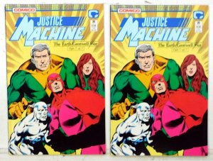 Justice Machine Lot of 2 #25 x2 (1989) Comico Comics 1st Print Comic Books