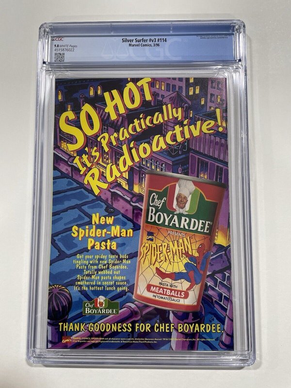 Silver Surfer 114 CGC 9.8 White Pages Marvel 1996