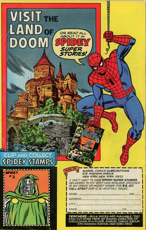 Spidey Super Stories 19 1976 VG