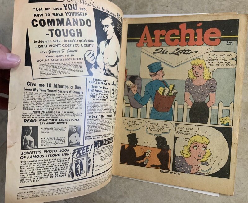 Archie Comics #25 | 1947 Golden Age Archie | VG Condition - Complete | HTF