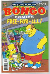BONGO COMICS FREE-FOR-ALL, Futurama, FCBD, 2009, NM, Simpsons 
