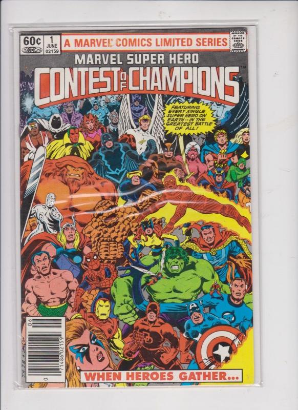 SUPER HERO CONTEST of CHAMPIONS V1 #1 1982   WHEN HEROES GATHER