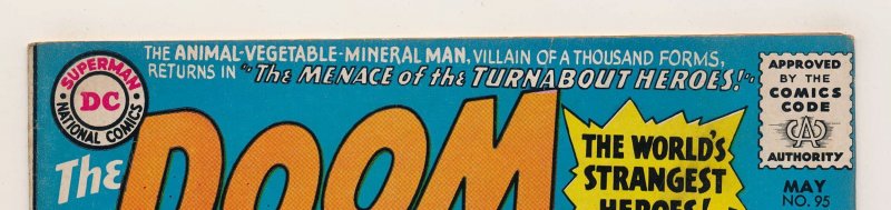 Doom Patrol (1964) #95 FN+ Animal-Vegetable-Mineral Man
