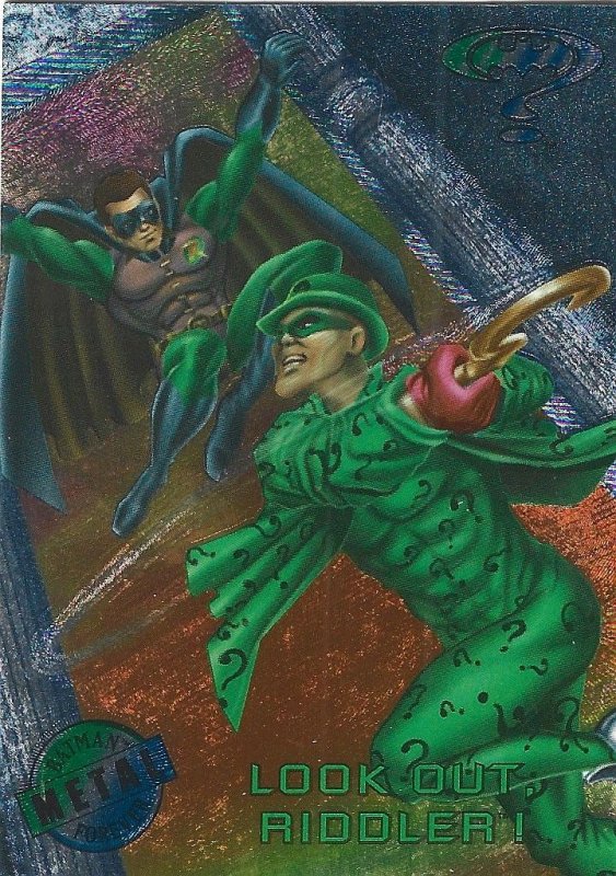 1995 Batman Forever Metal #77 Look Out Riddler