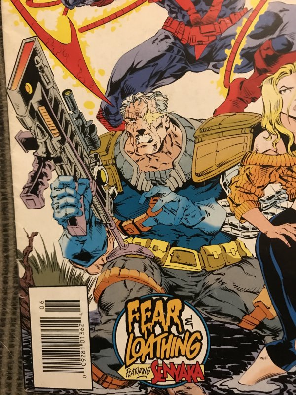 CABLE #12 newsstand : Marvel comics June 1994 VG; Senyaka, Scott Loboell art