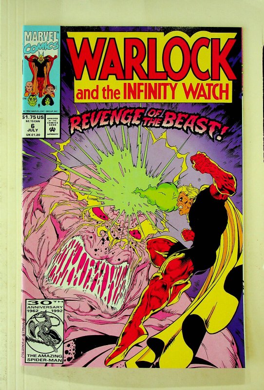 Warlock and the Infinity Watch #6 (Jul 1992, Marvel) - Near Mint 