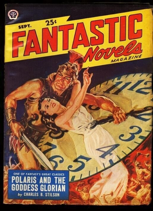 FANTASTIC NOVELS 1950 SEP-NORMAN SAUNDERS CVR-PULP FN/VF