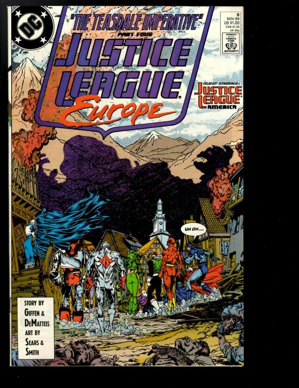 12 Justice League Europe DC Comics # 1 2 3 4 5 6 7 8 9 10 11 12 JF26