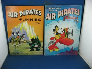 AIR PIRATES FUNNIES 1,2 COMPLETE HIGHER GRADE BANNED 1971