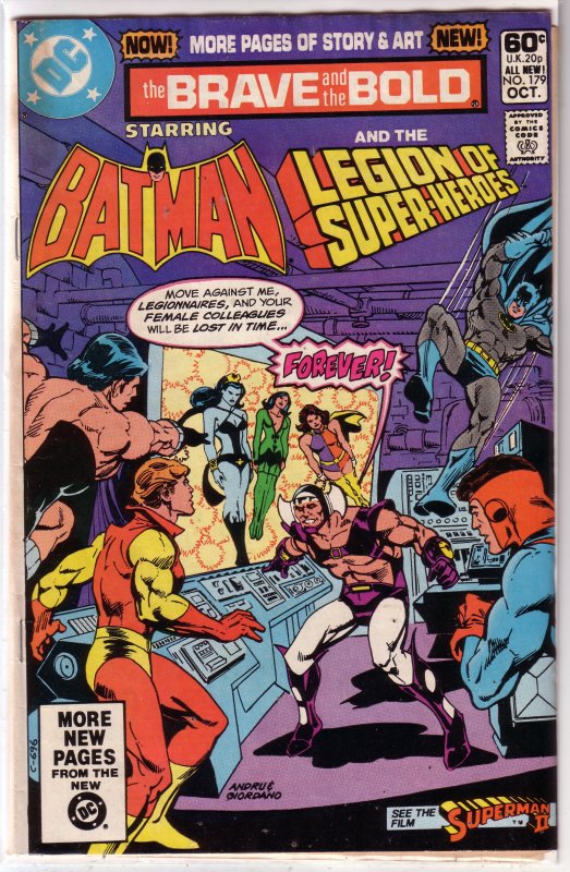 Brave and the Bold   vol. 1   #179 GD Batman/Legion of Super-Heroes, Colon