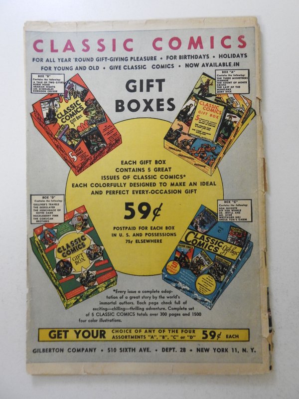 Classics Illustrated #30 (1946) 1st Print!! Fair Condition! Cover Loose