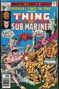 Marvel Two-in-One #28 (1977) Namor the Sub-Mariner