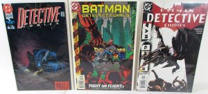 Detective Lot 3 #634, 728, 799 1991 DC Batman Robin Nightwing 1st Print Comics