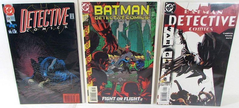 Detective Lot 3 #634, 728, 799 1991 DC Batman Robin Nightwing 1st Print Comics