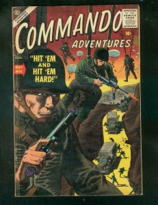 COMMANDO ADVENTURES #2 1957-PARACHUTE COVER-SEVERIN-WAR-very good VG