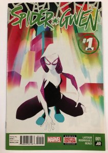 SPIDER GWEN 1 scarce 3rd print ( 2015) Gwen Stacy lives, Peter  dies  VF-NM