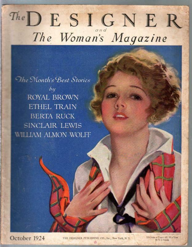 Designer & Woman's Magazine 10/1924-fashion-accessories-pulp=VG