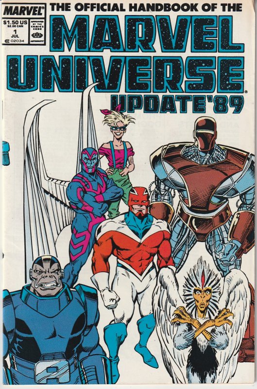 Official Hand book to The Marvel Universe Update ’89 # 1