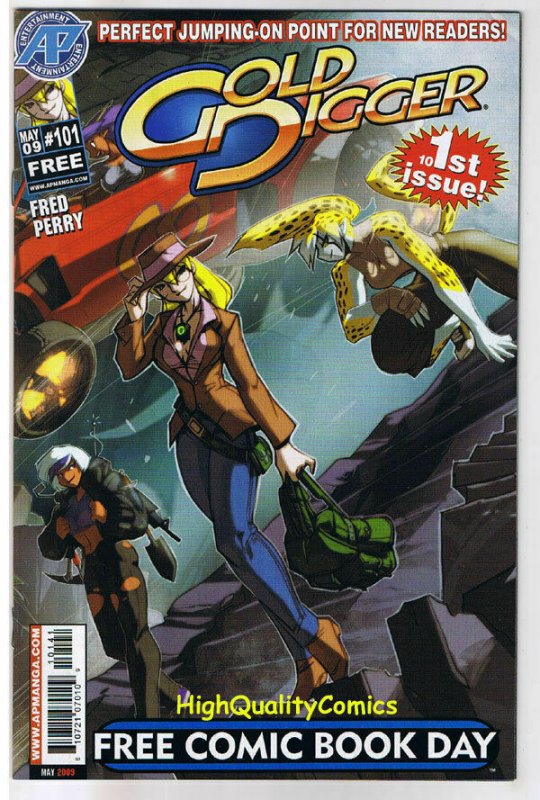 GOLD DIGGER #101, FCBD, Promo, Fred Perry, 2009, VF/NM, more indies in store