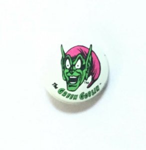 THE GREEN GOBLIN PINBACK BUTTON SPIDER-MAN VILLAIN 1979 VINTAGE MARVEL COMICS 