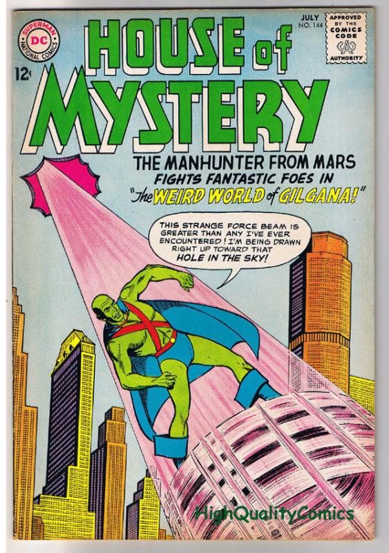 HOUSE of MYSTERY #144, VF-, Martian Manhunter, 1951, more HOM in store