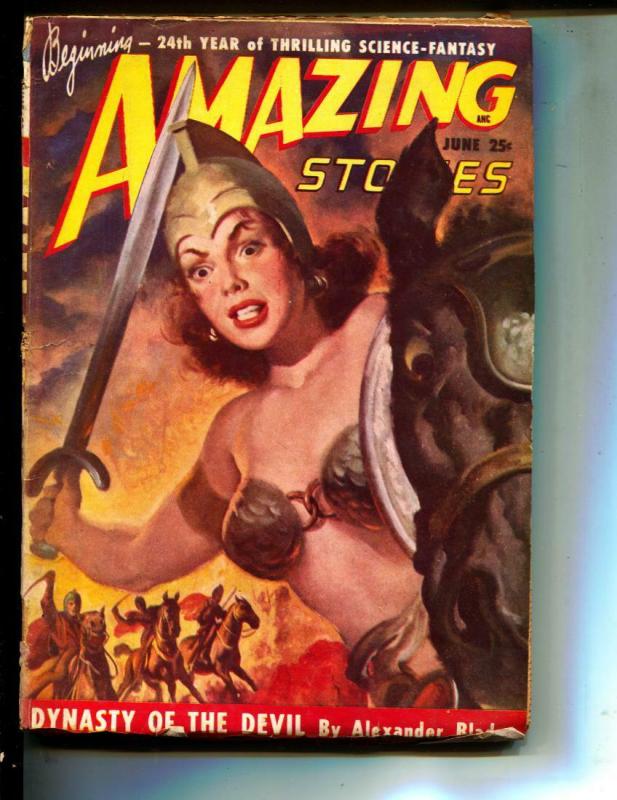 Amazing Stories-Pulp-6/1949-Alexander Blade-George Grauman