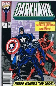 Darkhawk #6 ORIGINAL Vintage 1991 Marvel Comics Captain America Daredevil 