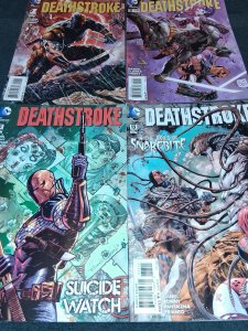 Deathstroke #1,5,11,13 lot of 4 (2014) VF+