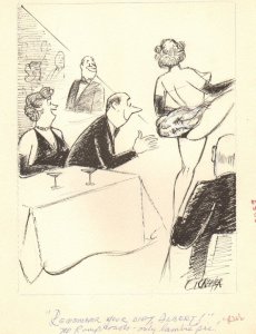 Showgirl Gag at the Show - 1958 Humorama art by Al Cramer