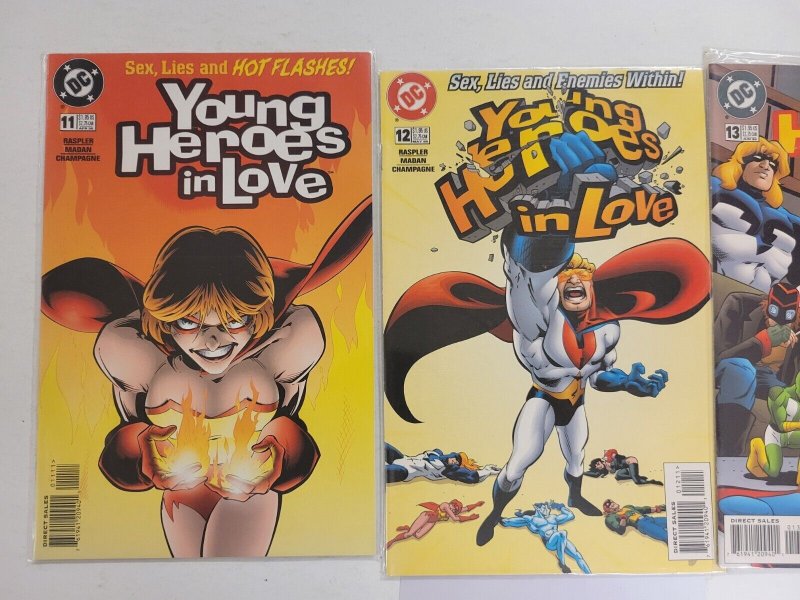3 Young Heroes In Love DC Comic Books #11 12 13 14 LP6