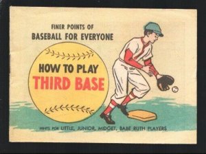 Finer Points Of Baseball For Everyone 1962-How To Play Third Base-DX promo it...